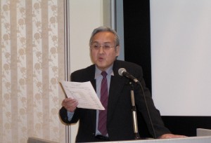 マンションリフォーム技術協会会員セミナーでの代表取締役。